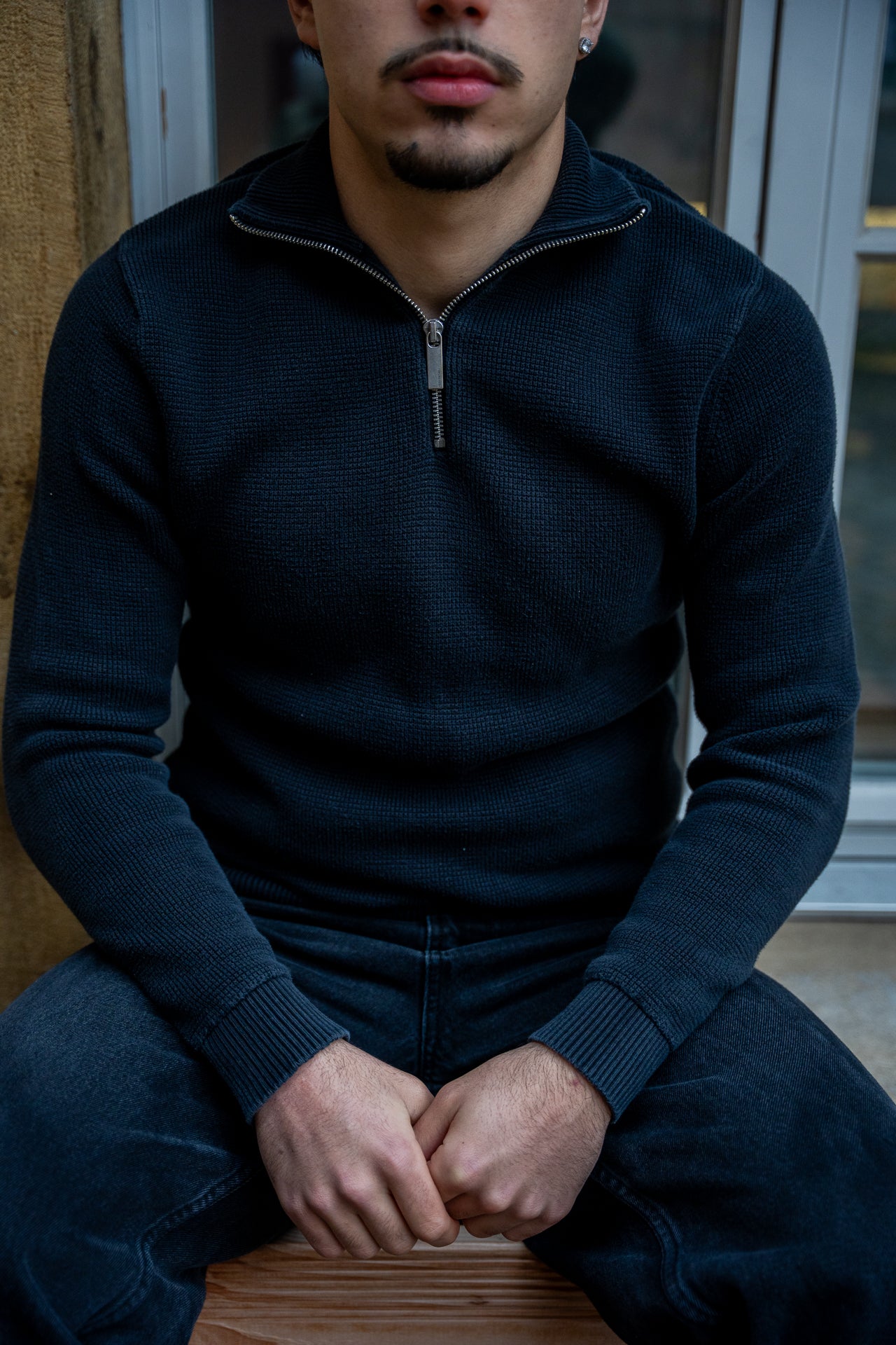 Black Quarter Zip