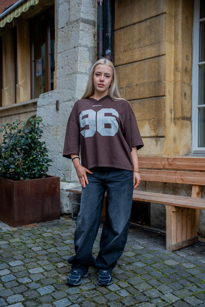 Brown cropped Jersey